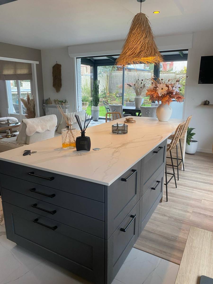 Maison avec cuisine ouverte