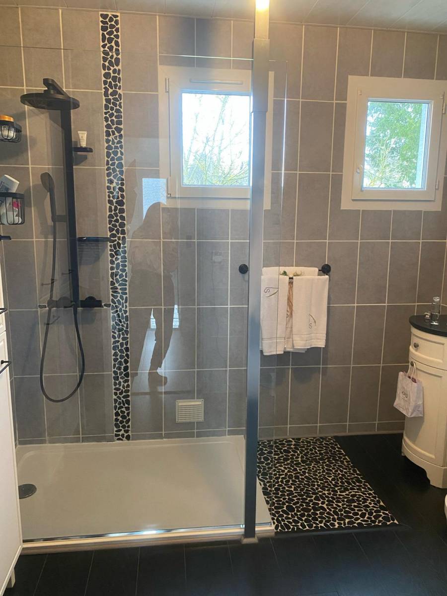 une douche à l'italienne